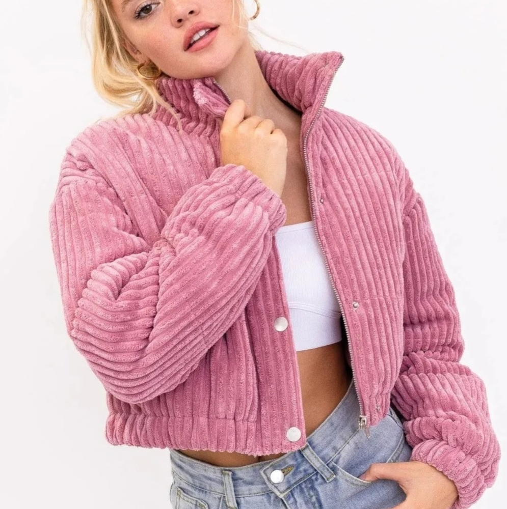 Pink Corduroy Jacket